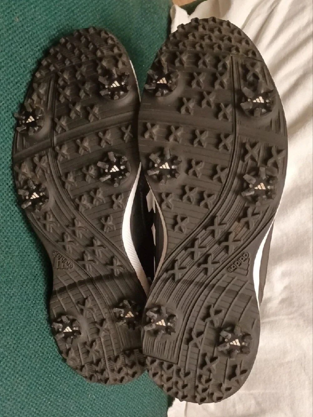 adidas Black and White Men's Golf Shoes